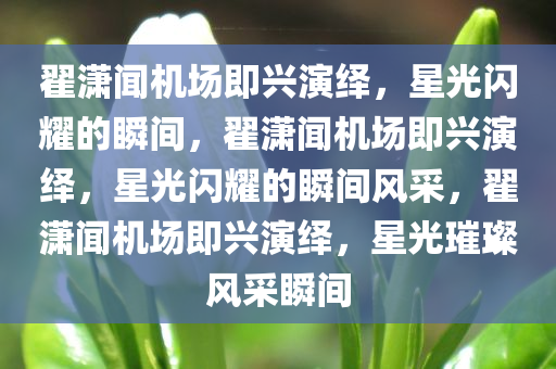 翟潇闻机场即兴演绎，星光闪耀的瞬间，翟潇闻机场即兴演绎，星光闪耀的瞬间风采，翟潇闻机场即兴演绎，星光璀璨风采瞬间