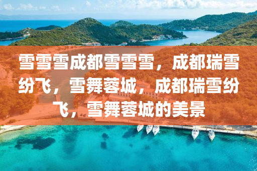 雪雪雪成都雪雪雪，成都瑞雪纷飞，雪舞蓉城，成都瑞雪纷飞，雪舞蓉城的美景2025精准资料大全免费,2025年正版资料免费大全,新澳2025精准正版資料,2025年新澳门天天开好彩,2025新澳门精准免费.